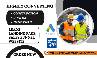 Generate Best Construction Leads Roofing Handyman Landing Page Roofing Website