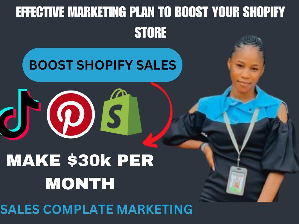 I will boost shopify sales shopify ecommerce marketing shopify manager shopify ads