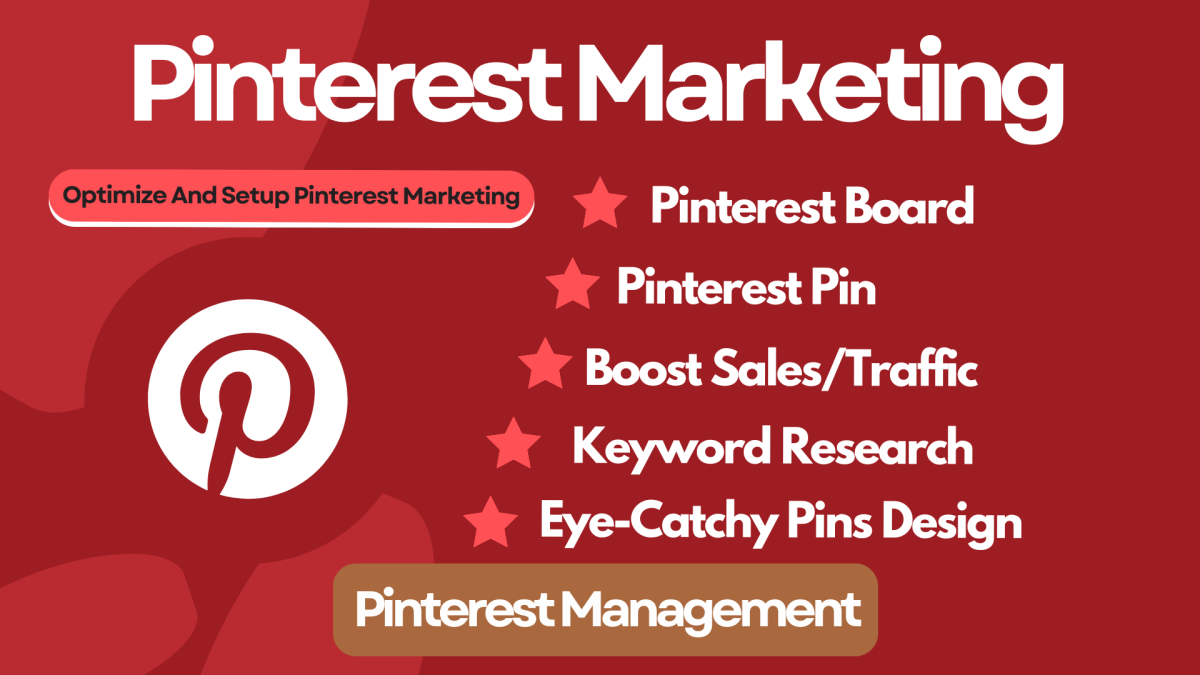 I will optimize and setup Pinterest marketing, pins, and boards to promote your brand