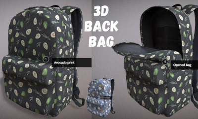 I will do 3D back bag model, packaging design, mylar, product labelling, pouch design