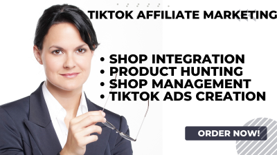 I will build usa tiktok shop usa tiktok account usa tiktok affiliate marketing