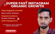 I will be Organic Instagram Marketing Manager, IG Promotion Super Fast Growth