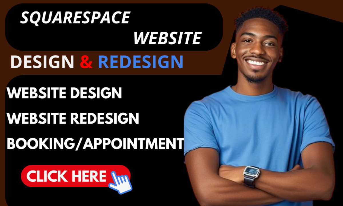 I will squarespace website design square space website redesign