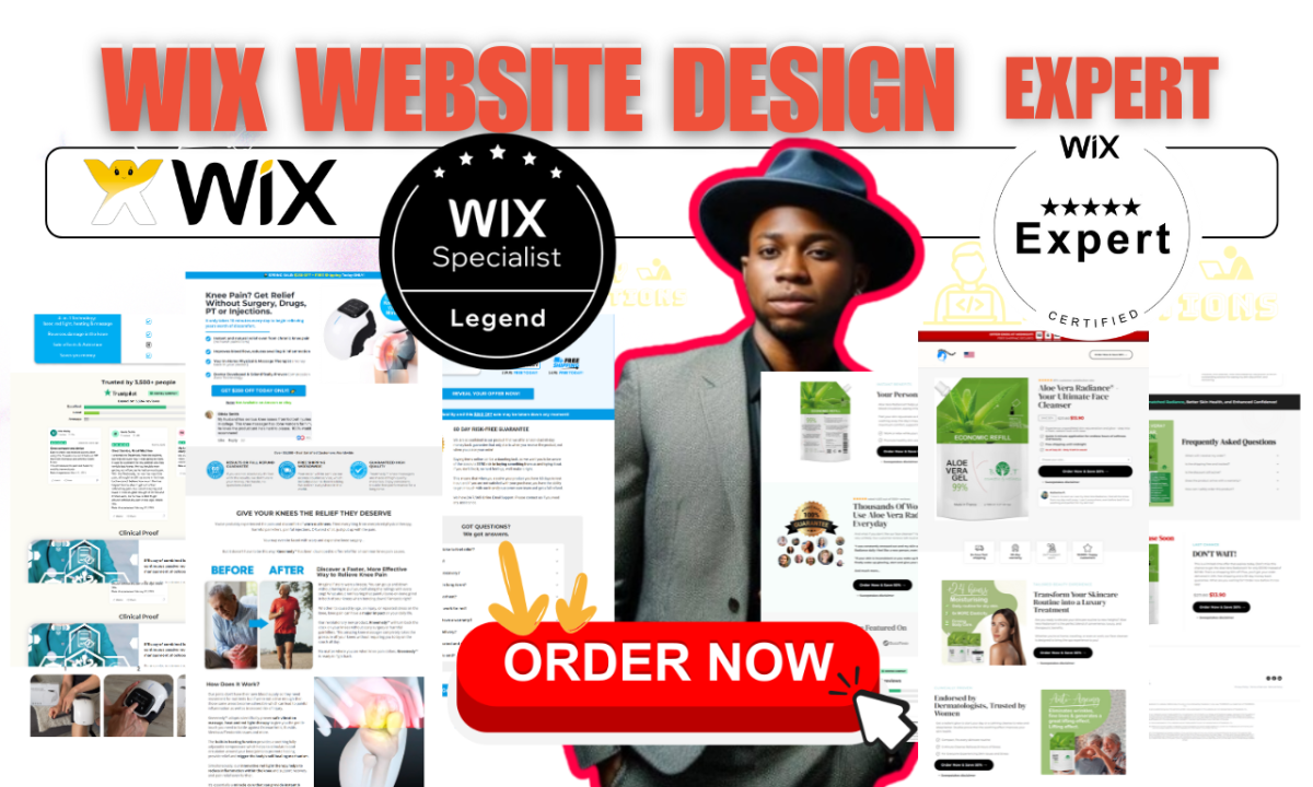 I will build Wix website design, redesign business landing page editor x development