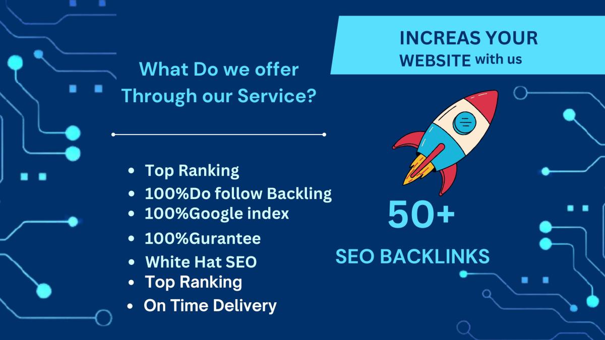 I will boost domain rating with 100 high authority backlinks DR 50plus quality sites