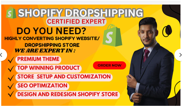 I will create Shopify store, design and redesign, Shopify website