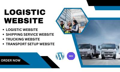 I will create cargo, logistic, travel, transport, trucking websites