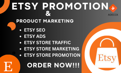 I will do Etsy shop promoting, Etsy store marketing, and Etsy digital product for sales