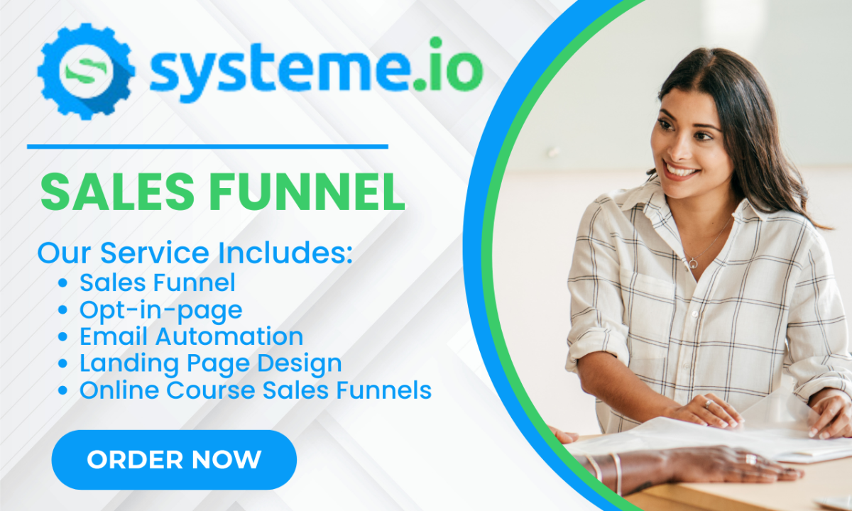 I will design and clone systeme io, sales funnel, landing page, click funnel