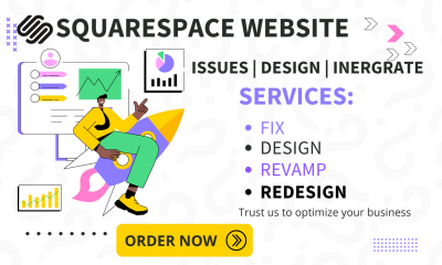 I will create a squarespace website design squarespace redesign design