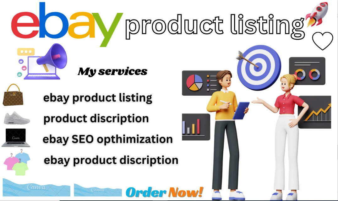 Do eBay listing services, including product listings, eBay listing