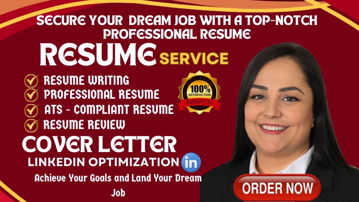 I will write professional ats resume, CV, cover letter and LinkedIn