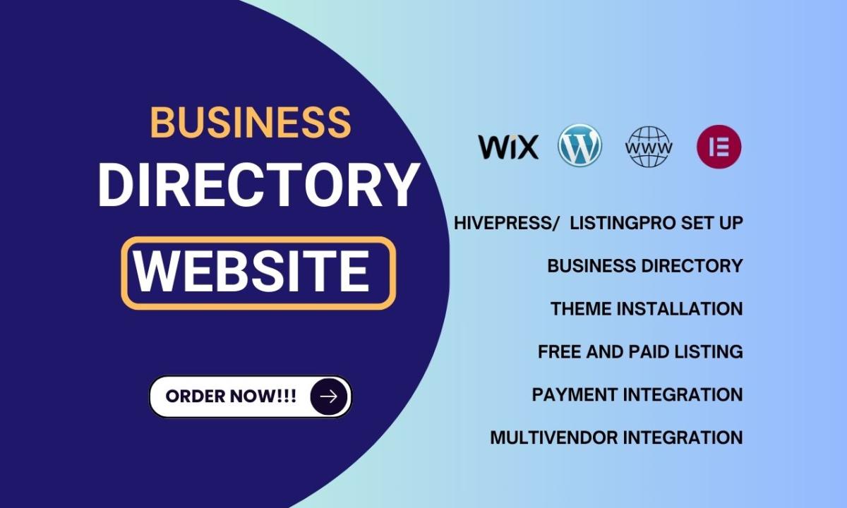 I will business directory website design brilliant directory wordpress website