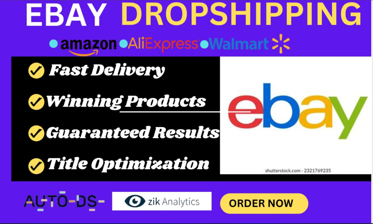 I will do eBay dropshipping to Shopify eBay listing eBay SEO Shopify dropshipping sales