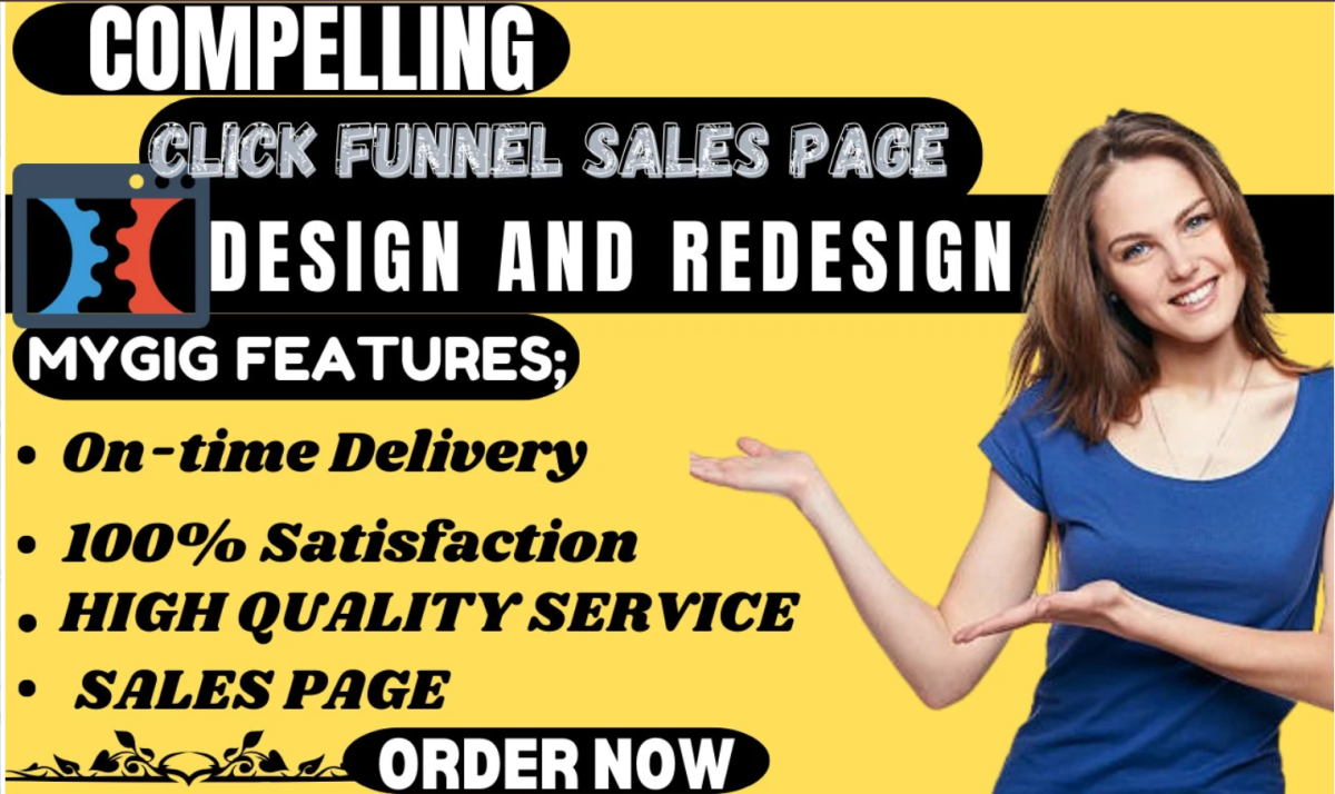 I will do clickfunnel marketing gohighlevel sales funnel squeeze page sales page