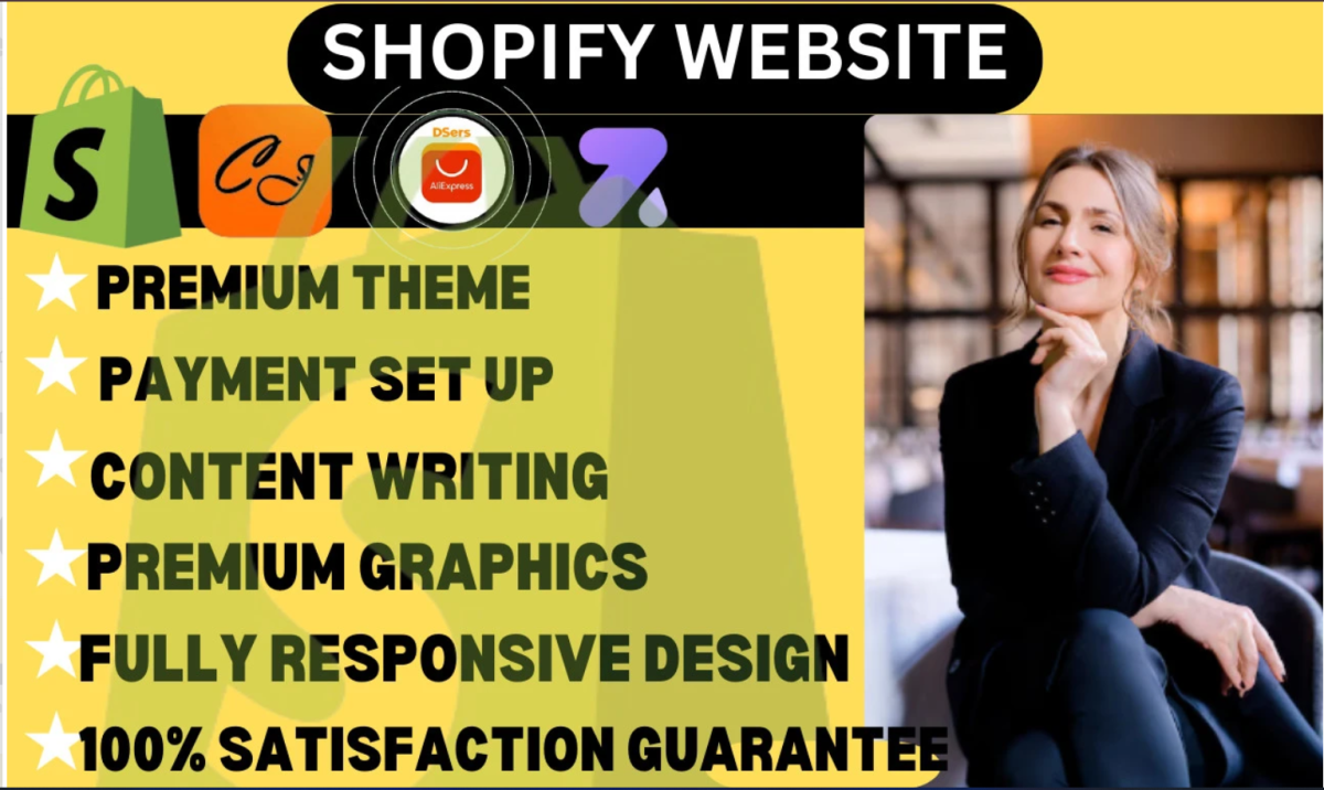 I will design shopify dropshipping store via zendrop dsers shein temu cjdropshipping