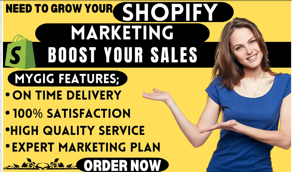 I will do shopify marketing boost shopify sales funnel shopify klaviyo promotion