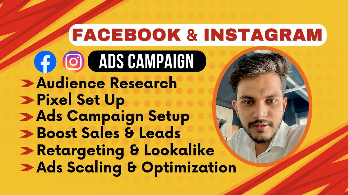 I will setup meta ads to run facebook and instagram ads campaigns