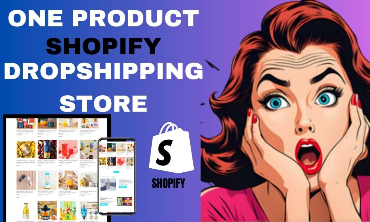 I will design shopify dropshipping one product store, shopify ecommerce website