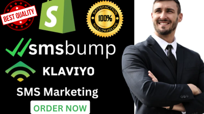 I will build email marketing, auto process,smsbump SMS, shopify Klaviyo