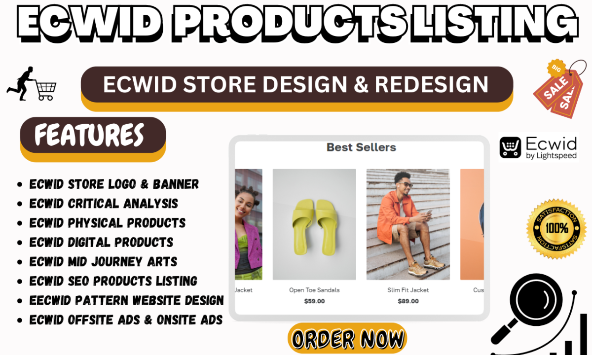 I Will Set Up and Design Your Shopify or Ecwid Store