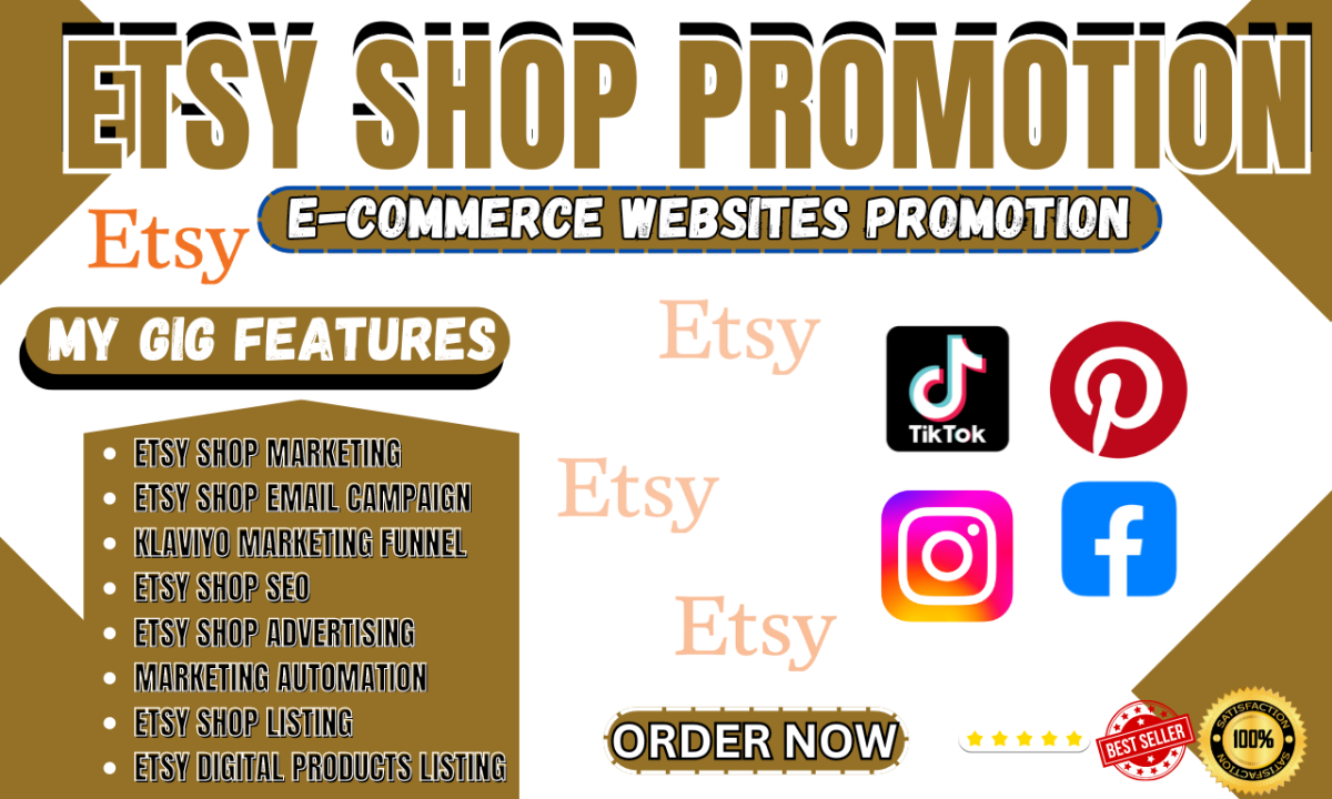 I will boost Shopify and Etsy sales with SEO and promotions