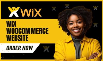 I will design wix ecommerce site wix woocommerce website, wix online store edit wix