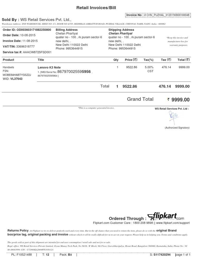 21 New Flipkart Invoice Pdf in 2021 Invoice template word Invoice 