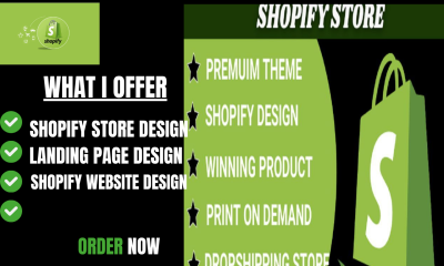 I will do Shopify store design Shopify website and dropshipping store design