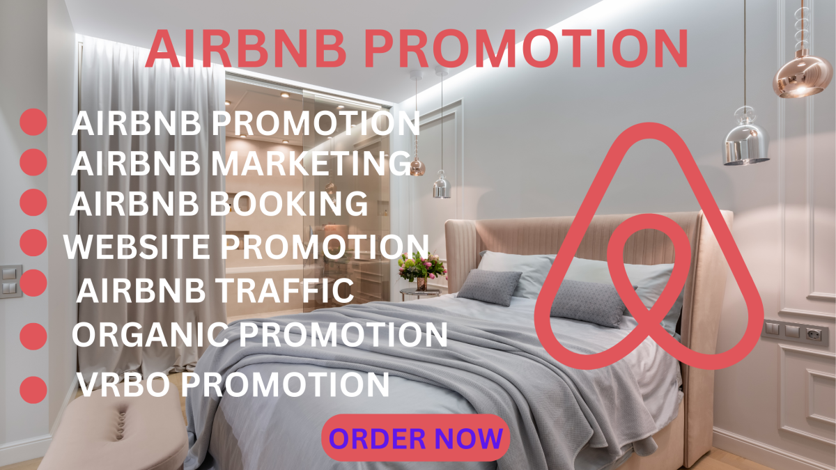 I will do airbnb promotion, marketing, airbnb listing, booking, vrbo