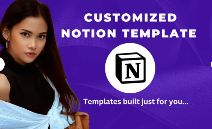 I will design a custom notion template aesthetic notion template UX design