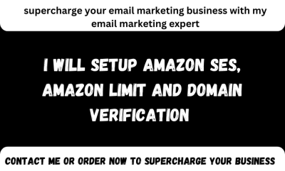 I will setup Amazon SES, Amazon limit, and domain verification