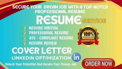 I will provide professional resume, CV writing services