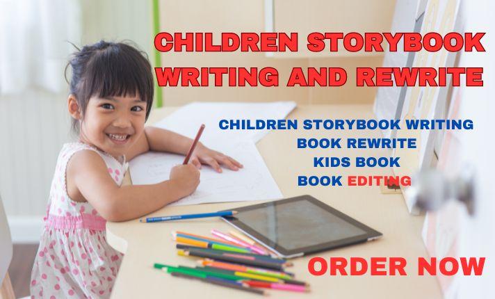 I will ghostwrite edit kids book children story book writing children story writer