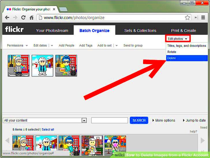 How to Delete Images from a Flickr Account 6 Steps