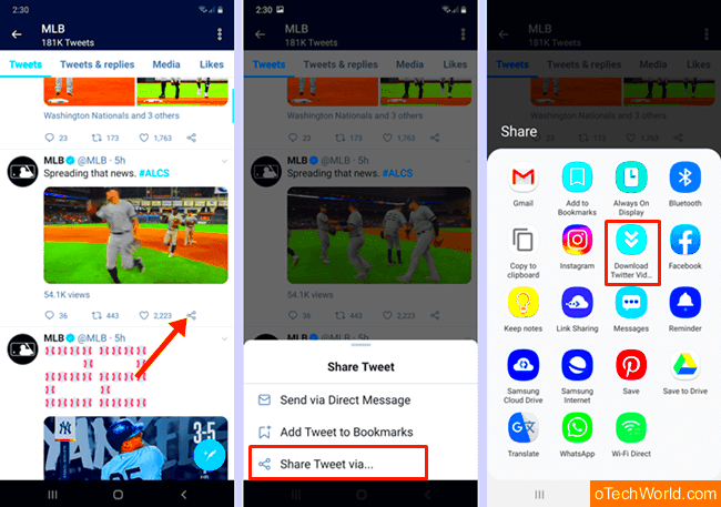 How To Save Videos From Twitter oTechWorld