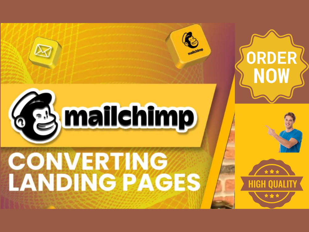 I will build an eye catching Mailchimp landing page and popup form page for your website