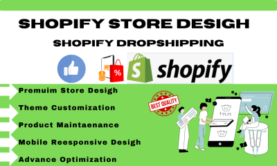 I will create a contemporary Shopify store or website featuring apparel and fashion