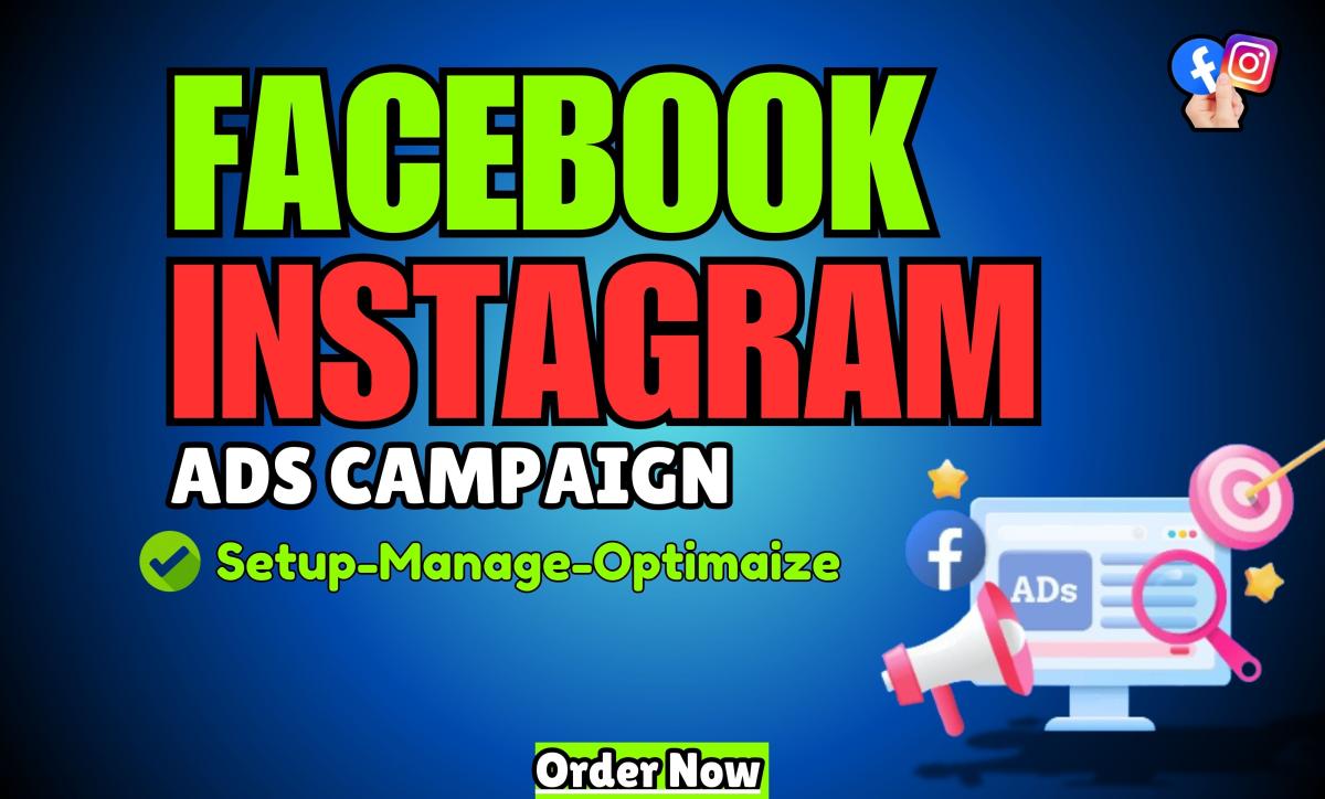 I will create attractive facebook ads campaign and instagram ads optimize and manage