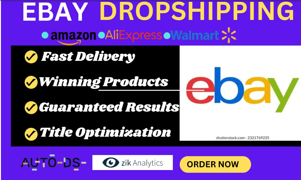 I will do eBay dropshipping to Shopify eBay listing eBay SEO Shopify dropshipping sales