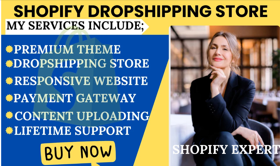 I will design profitable automated dropshipping shopify store redesign shopify website