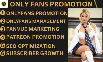 I will do only fans promotion, management, fans, fanvue page promotion