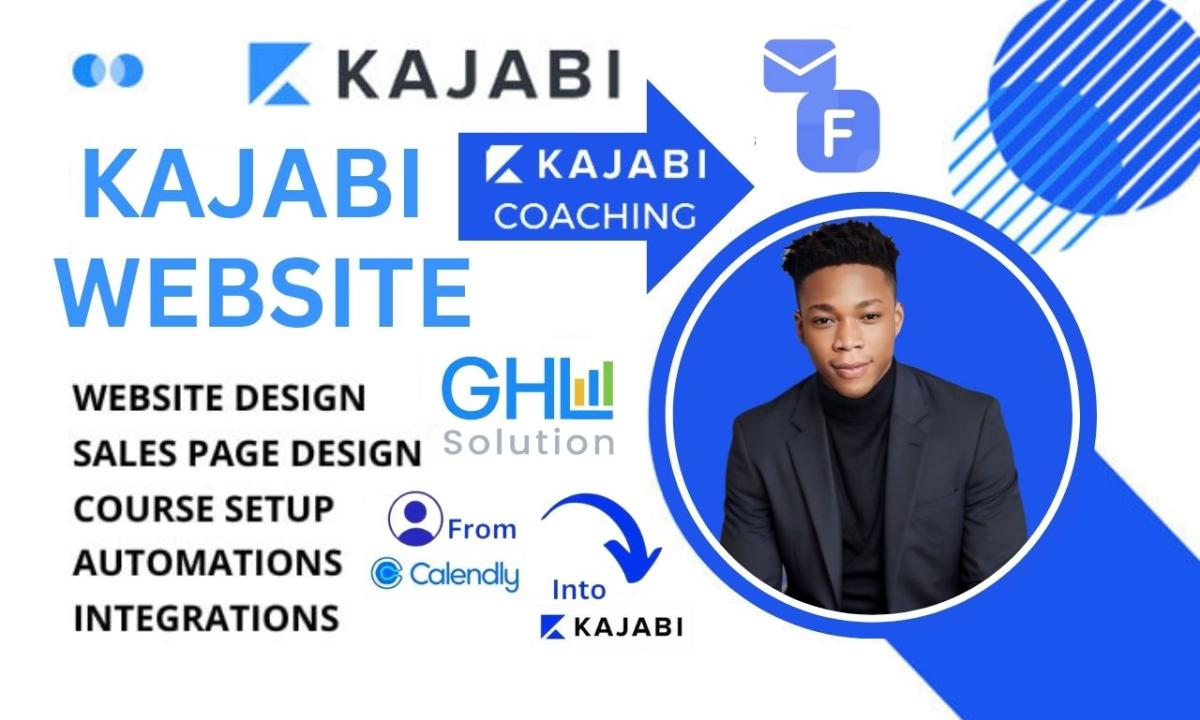 I will build kajabi website, podia, tribe landing page, membership clickfunnels maestro