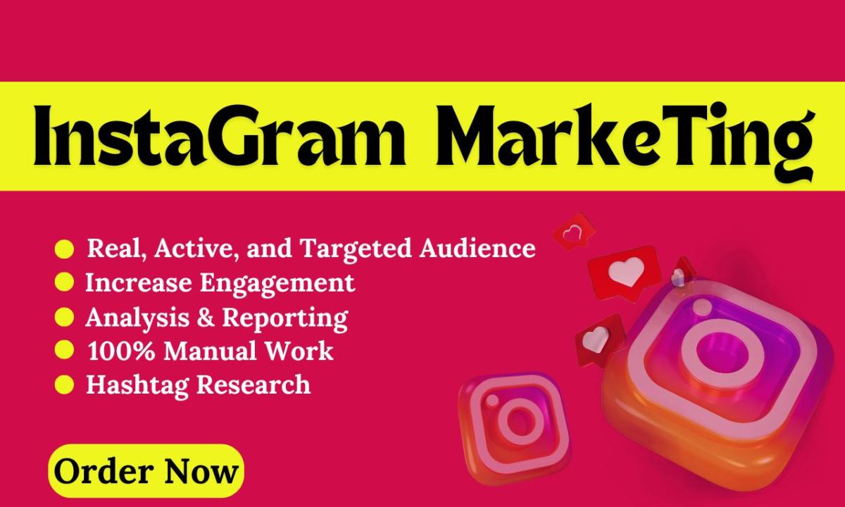 I will do Instagram marketing or promotion for Instagram growth