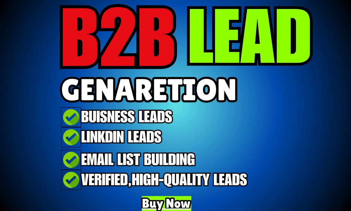 I will do b2b lead generation, prospect list, niche targeted email list by linkedin