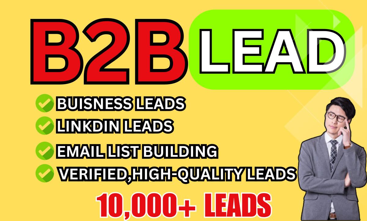 I will provide B2B lead generation for any industry