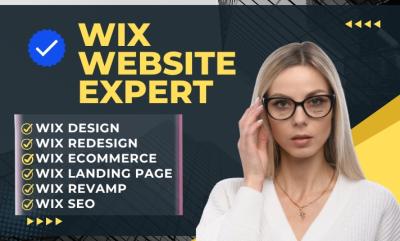 I will build wix website, rebuild wix, revamp wix, wix studio, wix business website