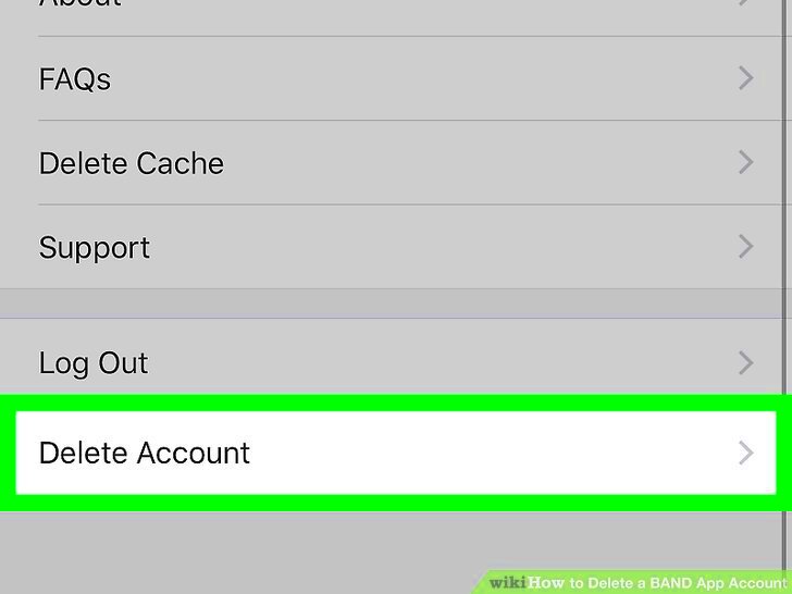 Simple Ways to Delete a BAND App Account 11 Steps with Pictures