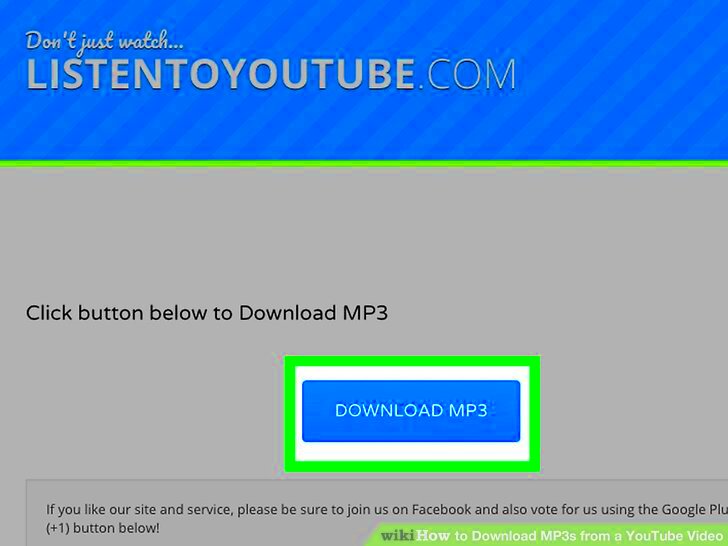 3 Ways to Download MP3s from a YouTube Video wikiHow