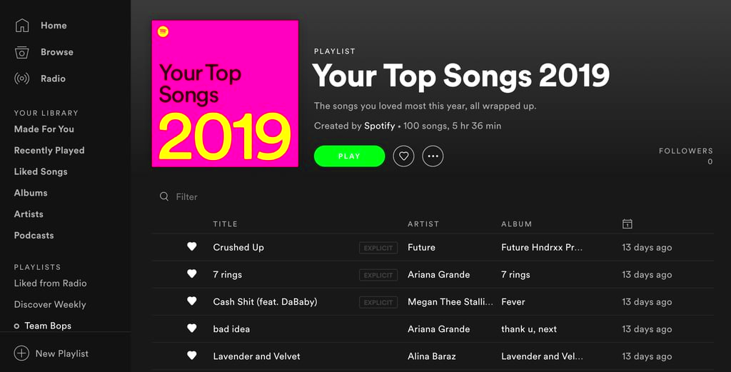 How to See Your Most Played Songs on Spotify POPSUGAR Tech